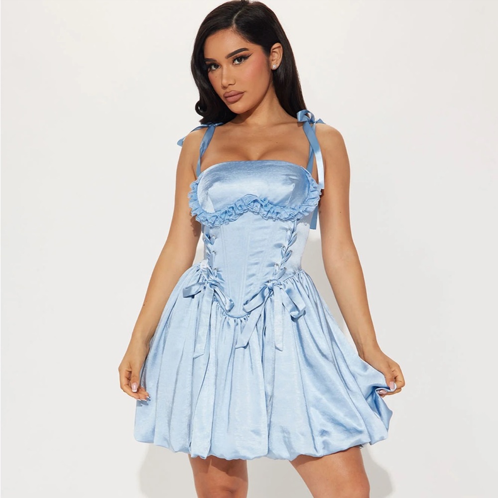 Fashion nova “thee it girl” satin mini dress